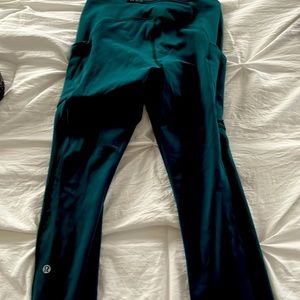Lululemon size 4 align green leggings